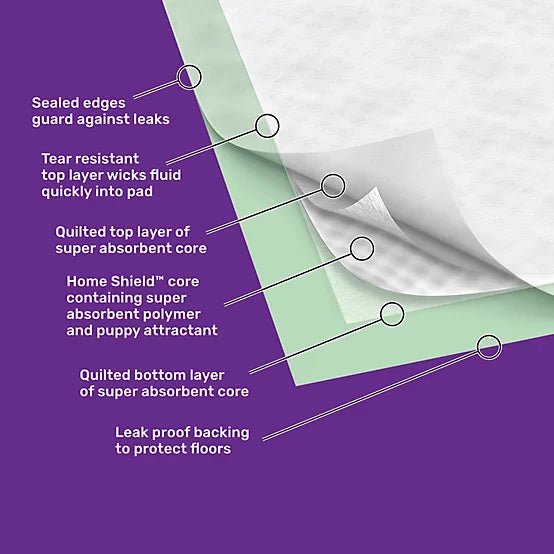 Retriever Super Absorbent Dog Training Pads with Home Shield