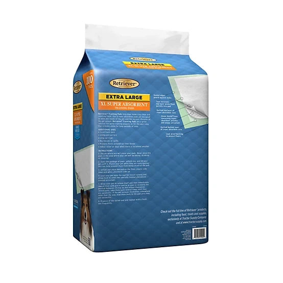 Retriever Unscented Super Absorbent Dog Training Pads, XL, 100 ct.