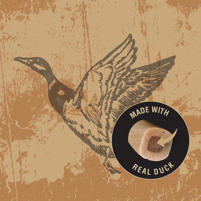 Rewardables Wild Chews - Duck Recipe, Limited Ingredient, Long Lasting Chews for Large Dogs | 6 Count