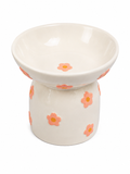 Rocky Bear Pet's Daisy Embossed Cat Bowl