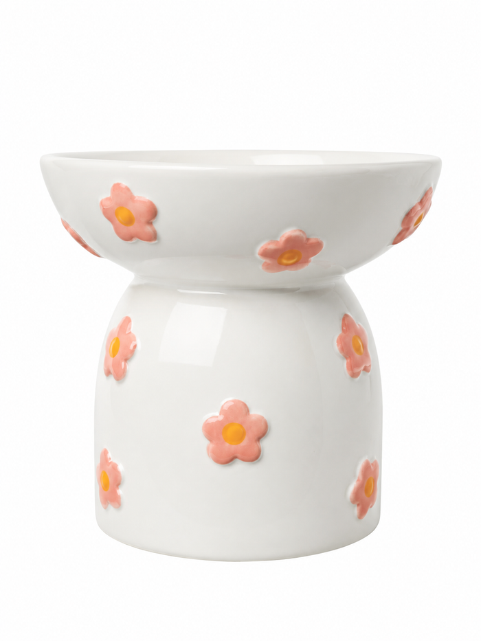 Rocky Bear Pet's Daisy Embossed Cat Bowl