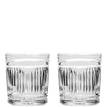 These Art Deco 2 x 33cl Large Tumblers have been designed by Royal Scot Crystal.