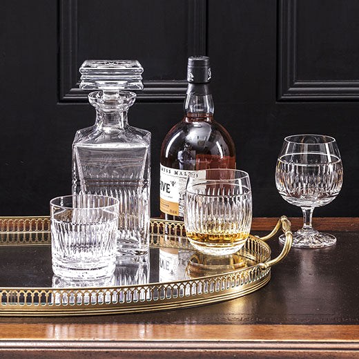 This Royal Scot Crystal Art Deco 75cl Square Spirit Decanter will be presented inside a satin-lined gift box.