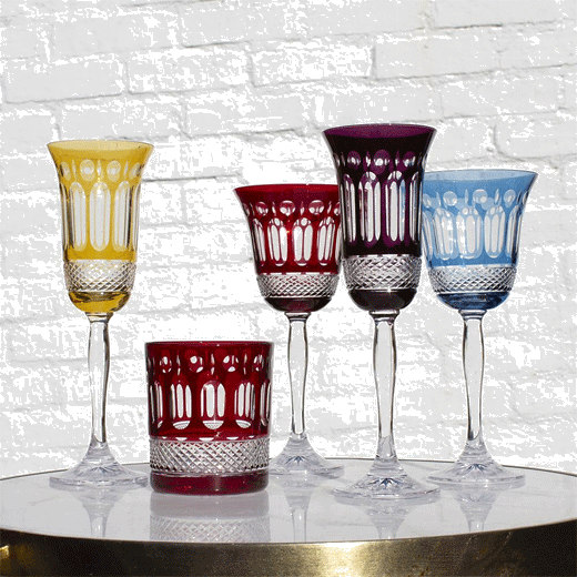 Belgravia 2 x 18cl Mulberry Champagne Flutes by Royal Scot Crystal