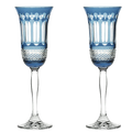 royal scot crystal skye blue belgravia champagne glasses