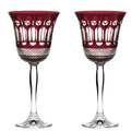 These Belgravia 2 x 25cl Ruby Red Large Wine Glasses have been designed by Royal Scot Crystal.