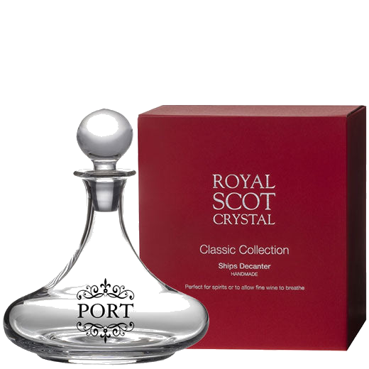This Royal Scot Crystal Classic Collection 75cl 'PORT' Ships Decanter will be presented inside a red gift box.