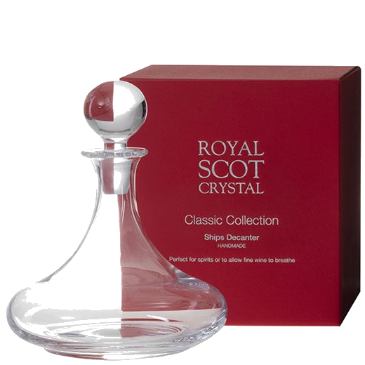 This Royal Scot Crystal Classic Collection 75cl Ships Decanter has been crafted out of hand made & mouth-blown crystal.