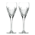 This Royal Scot Crystal Edinburgh 2 x 25cl Wine Glasses will come in a blue satin lined box.