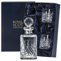 This Edinburgh Square Decanter & Tumblers Whisky Set is designed by Royal Scot Crystal.