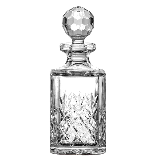 This Royal Scot Crystal Edinburgh Square Decanter & Tumblers Whisky Set can be engraved.
