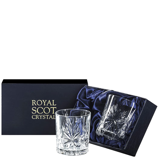 These Royal Scot Crystal Edinburgh Star 2 x 33cl Large Tumblers have been crafted out of British hand-cut crystal.