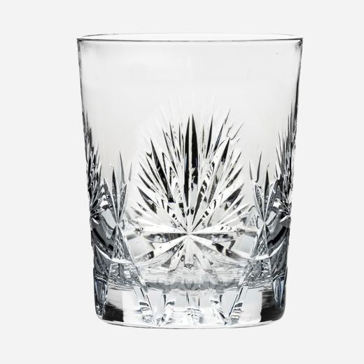 Single glass view of the Edinburgh Star 2 x 38 mL Large 'On the Rocks' Tumblers.