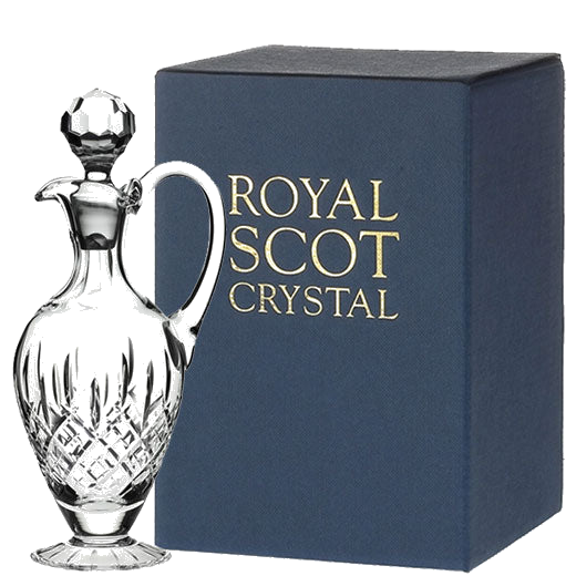 This Royal Scot Crystal London 80cl Handled Wine Decanter will be presented inside a bespoke gift box.