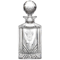 This Scottish Thistle 80cl Square Spirit Decanter has been designed by Royal Scot Crystal.