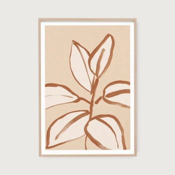 Rubber Tree Sketch Peach 2 113x158