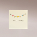 Ruth Jackson Card Pencil Shavings - Happy Birthday Bunting - Few and Far - Greeting Cards