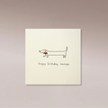 Ruth Jackson Card Pencil Shavings - Happy Birthday Sausage - Few and Far - Greeting Cards