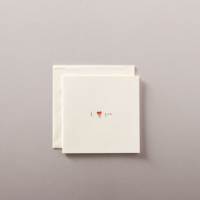 Ruth Jackson Card Pencil Shavings - I Love You - Few and Far - Greeting Cards