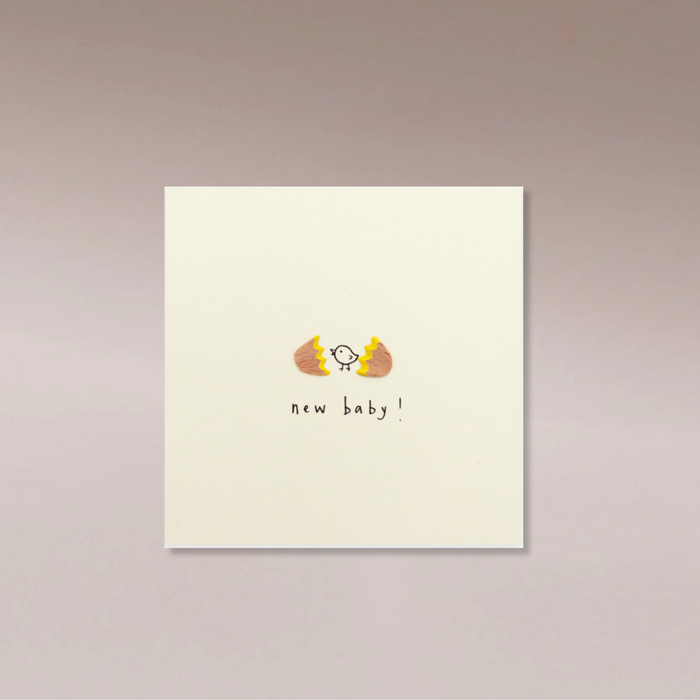 Ruth Jackson Card Pencil Shavings - New Baby - Few and Far - Greeting Cards
