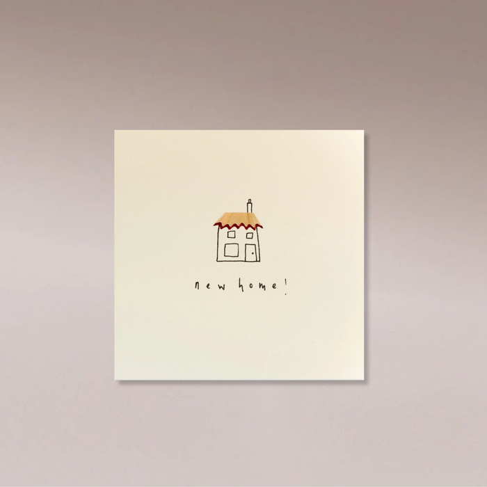 Ruth Jackson Card Pencil Shavings - New Home