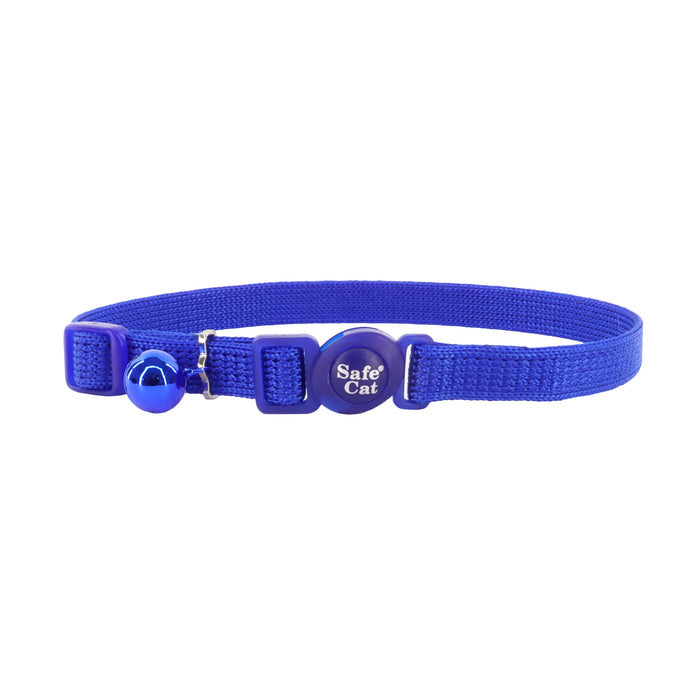 Safe Cat® Adjustable Snag-Proof Breakaway Collar, Blue, 3/8" x 8"-12"