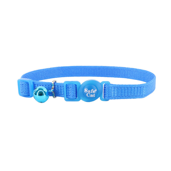 Safe Cat® Adjustable Snag-Proof Breakaway Collar, Blue Lagoon, 3/8" x 8"-12"