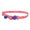 Safe Cat® Fashion Adjustable Breakaway Collar, Multi-Colored Hearts, 3/8" x 8"-12"