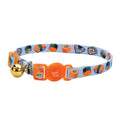 Safe Cat® Fashion Adjustable Breakaway Collar, Sushi on Blue, 3/8" x 8"-12"