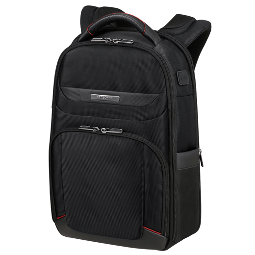 This Samsonite Pro-DLX 6 Backpack 14.1" Black has multiple compartments and space for a 14.1" laptop.
