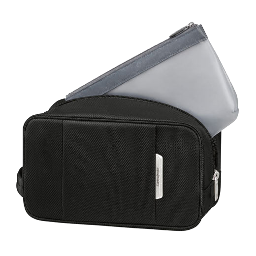 This Respark Toilet Pouch Ozone Black by Samsonite will keep your toiletries safely while you're travelling.