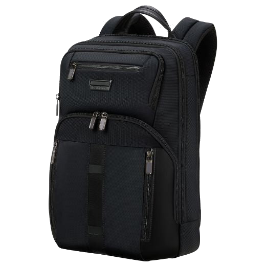 This Samsonite Urban-Eye Backpack 14.1" in Black has padded shoulder straps for comfort and a top grab handle.