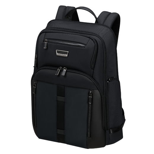 This Urban-Eye Backpack 15.6" in Black by Samsonite has a front zip pocket with a dual zip and multiple pockets for storage.