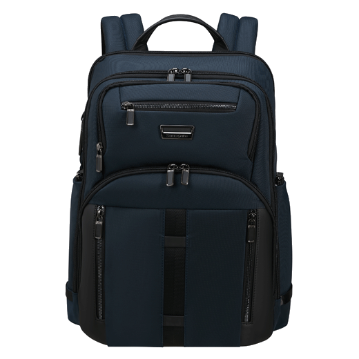 Samsonite's Urban-Eye Backpack 15.6" in Blue with recycled ballistic nylon and recycled lining.