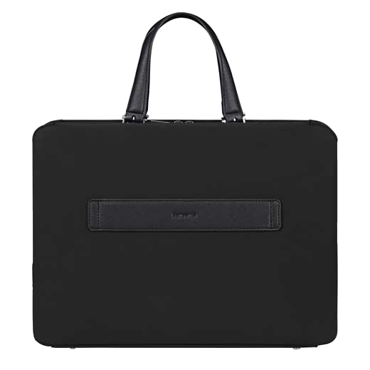 Samsonite's Zalia 3.0 Briefcase 14.1" in Black has a rear strap to attach the case to luggage, making it easier to travel with.