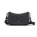 This Zalia 3.0 Rounded Shoulder Bag in Black by Samsonite is made out of recycled PET and features polished silver trims.