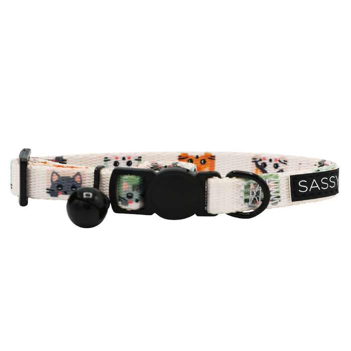 Sassy Meow Breakaway Cat Collar, Smitten Kittens