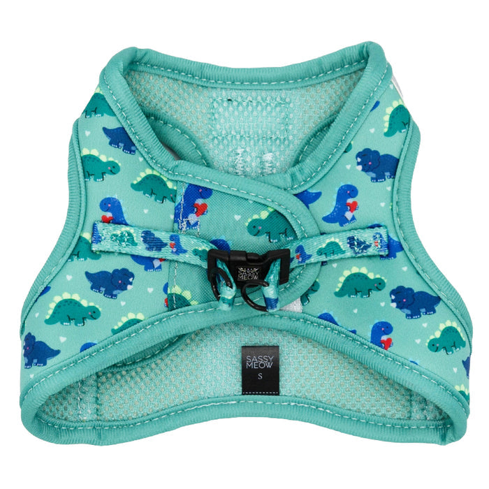 Sassy Meow Cat Harness, Dino Darling