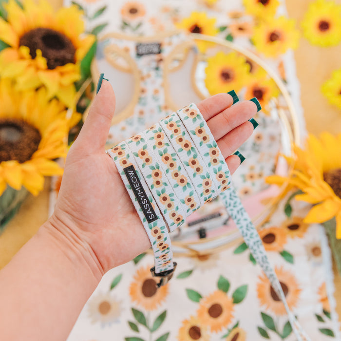 Sassy Meow Cat Leash, Sunflower Dreams
