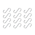 All silver s-shaped hooks