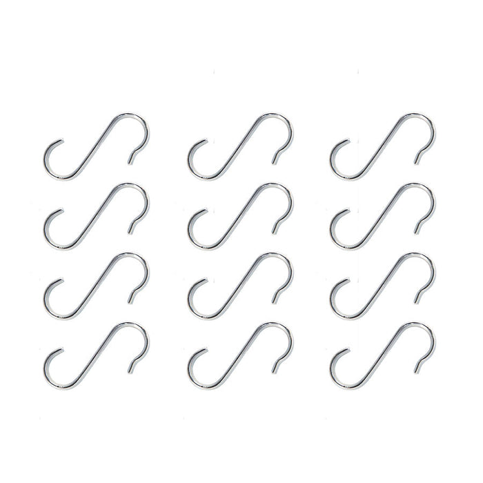 All silver s-shaped hooks
