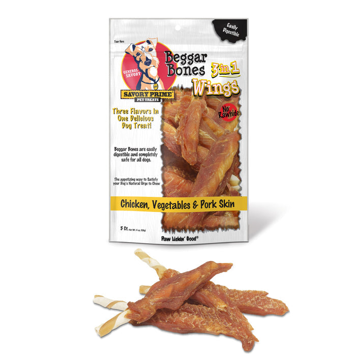 Savory Prime Beggar Bones 3 in 1 Flavor Wings