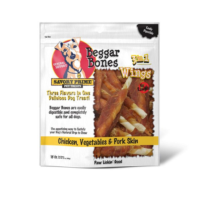 Savory Prime Beggar Bones 3 in 1 Flavor Wings