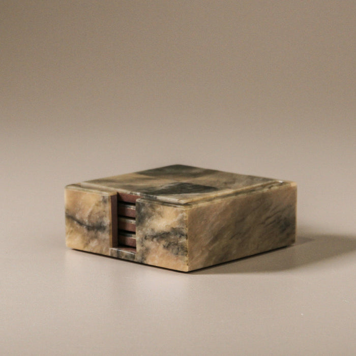 Sepia Horn & Resin Coaster Set - Few and Far - Coasters