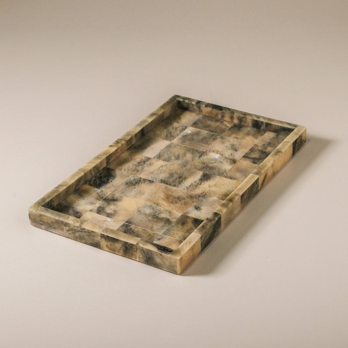 Sepia Horn & Resin Tray - Few and Far - Decorative Trays