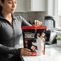 SHAKEZ nutrition label showing macro and calorie breakdown