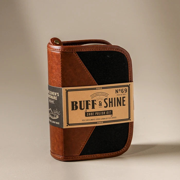 Shoe Shine Kit Charcoal