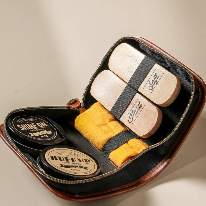 Shoe Shine Kit Charcoal