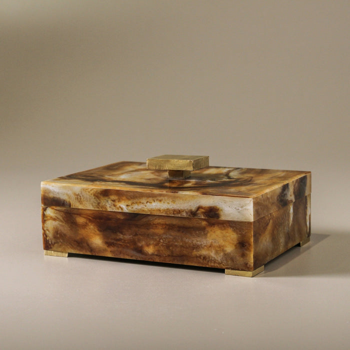 Sienna Resin Box - Few and Far - Decorative Objects