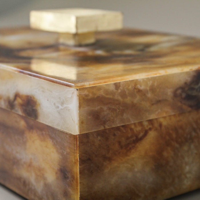 Sienna Resin Box - Few and Far - Decorative Objects